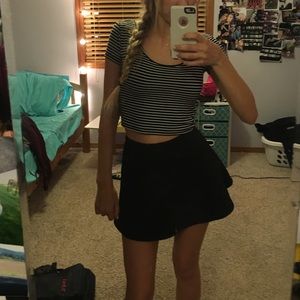 Black Skater Skirt-American Apparel