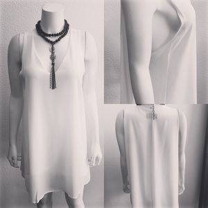 White cape dress