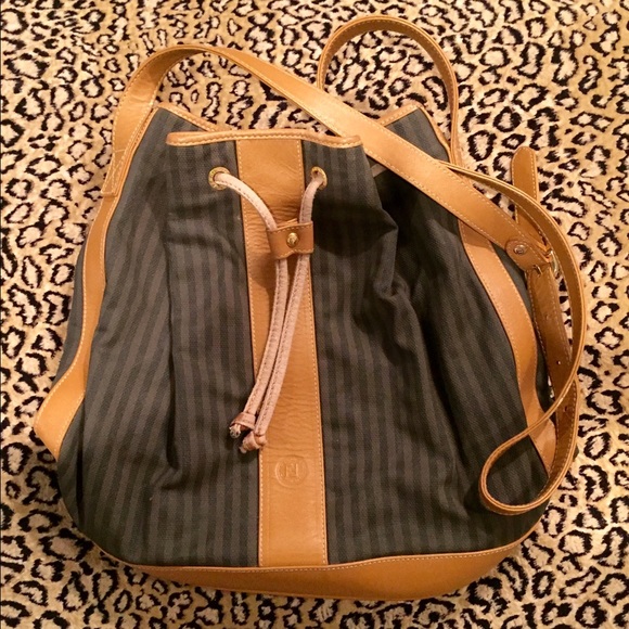 FENDI Handbags - Authentic vintage FENDI Pequin Bucket Bag