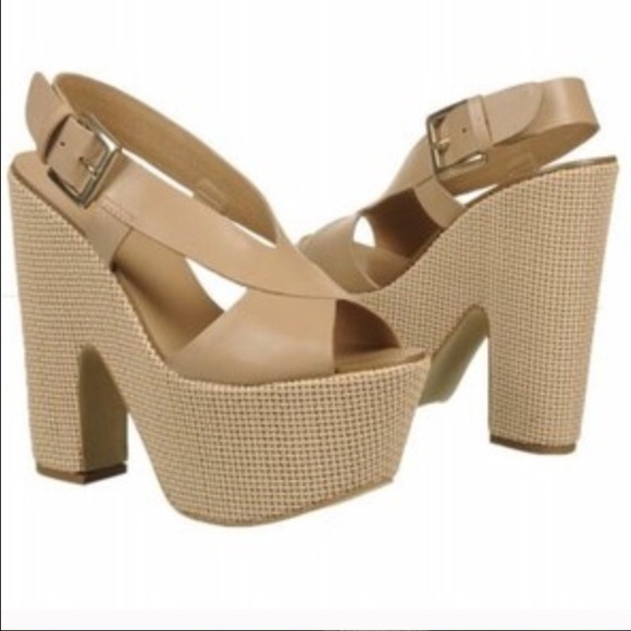 BRAND NEW PLATFORM SLINGBACK HEELS