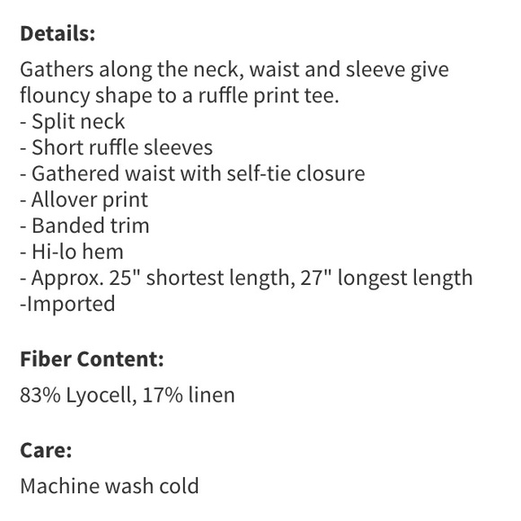 Free People printed tee - Picture 4 of 4