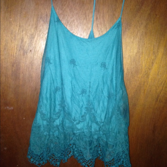 Turquoise Urban Outfitters women's tank top