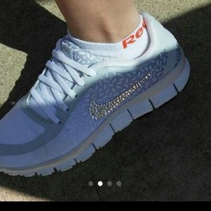 SWARKOVSKI CRYSTALED. Ombre NIKE FREE 5.0