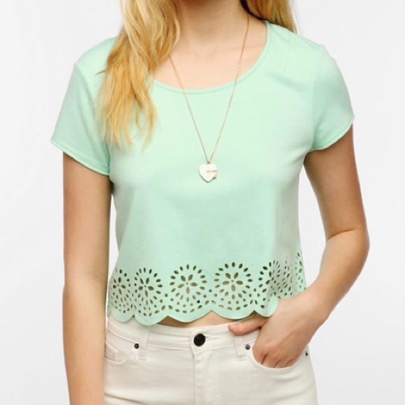 Urban Outfitters Tops - Pins and needles lasercut cropped top