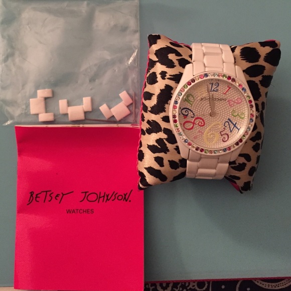 Betsey Johnson White Watch