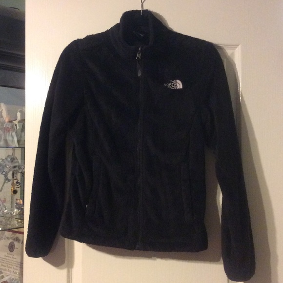 Fuzzy North Face zip jacket