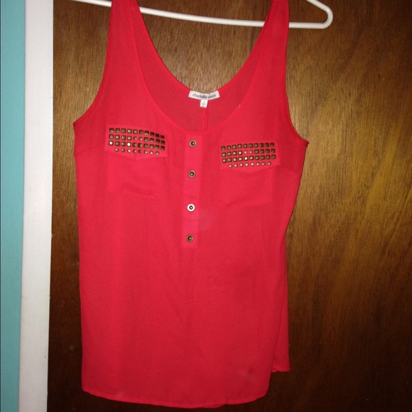 Charlotte Russe red tank top