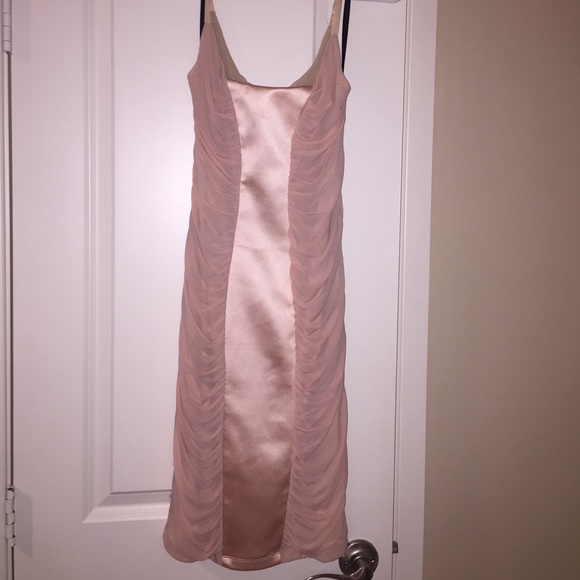 Bebe sexy salmon ruched dress