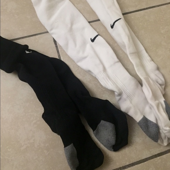 Dri-fit Nike black and white soccer socks BUNDLE