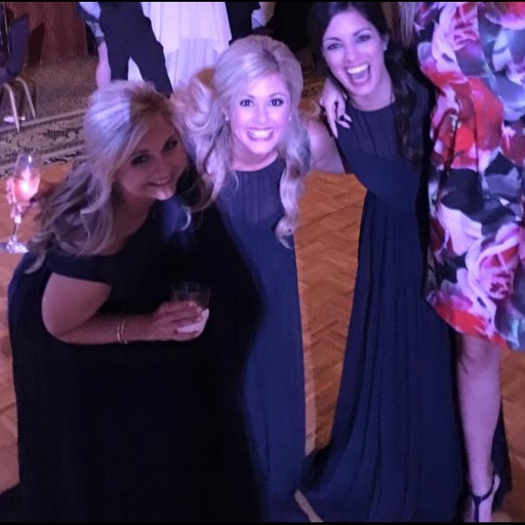 Jenny Yoo navy blue bridesmaid dress