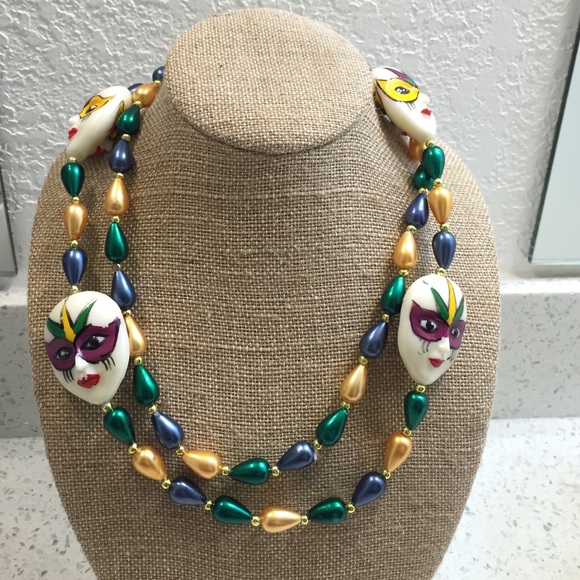 Unique "mardi-gras" necklace for sale!!