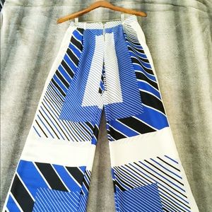Never used BCBG print wide- leg pants!