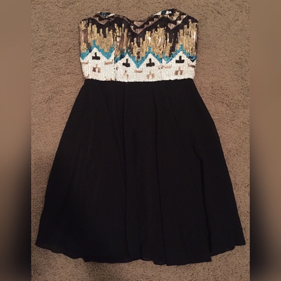 Black Sequin Dress