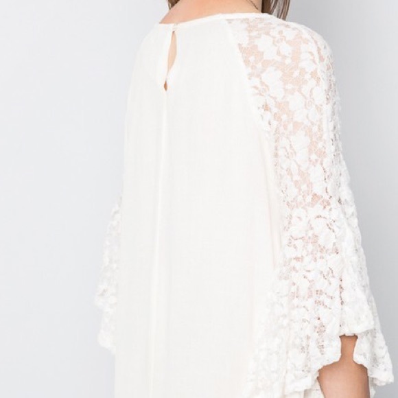 Lace Flutter Sleeve Dress - Picture 3 of 3