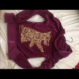 Burgundy juicy couture jacket