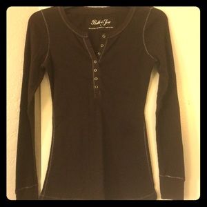 Sexy Cute Thermal Henley by Bella Du Jour Large