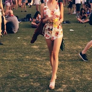 XS Revolve Floral Romper
