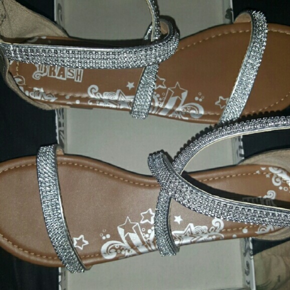 Silver sandals