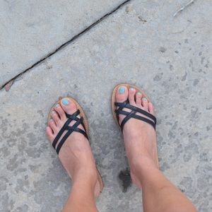 Criss-cross sandals