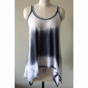 Trapeze Tank - Gray & White