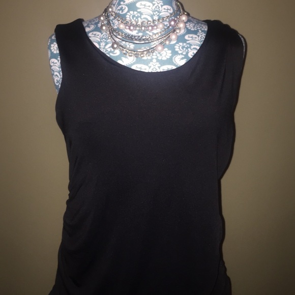 HURRY 🎈 SALE 🎈 Black Layered Wrap Dress - Picture 2 of 3