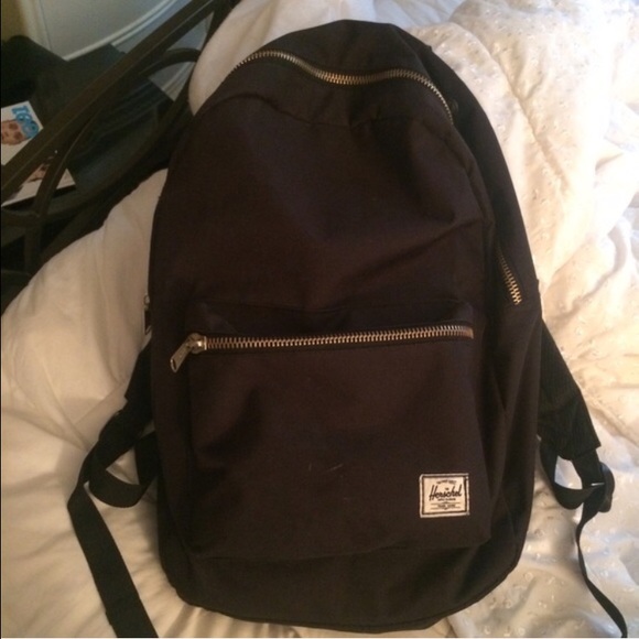 Black Herschel Supply Backpack