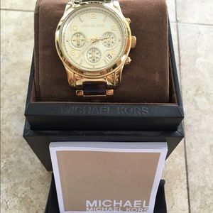 Michael kors gold turtle watch with extra links