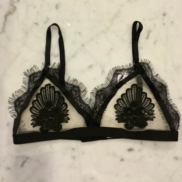 Brand New Chantilly Lace Embroidery Bralette - Picture 3 of 4