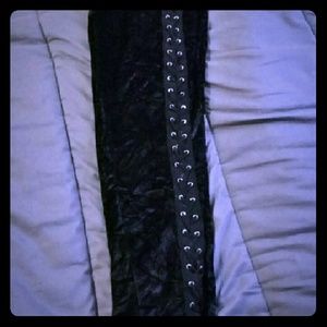 Black fluffy leggings