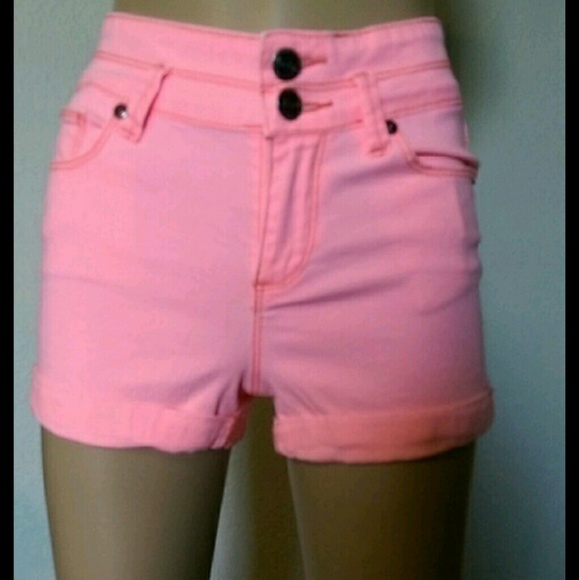 Bright high waisted shorts