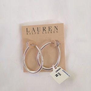 Ralph Lauren oval hoop earrings! NWT