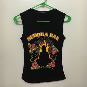 Sleeveless buddha shirt