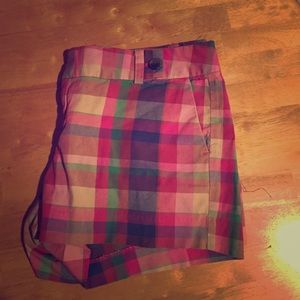 Plaid Banana Republic Shorts