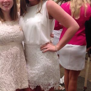 Semi formal white dress