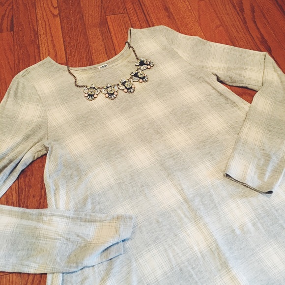 Plaid patterned swing dress