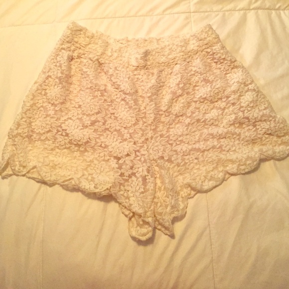Free People lace shorts