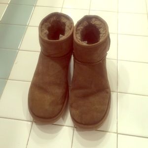 UGG Brown Classic Mini Ankle Boots