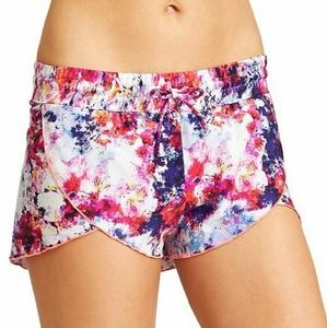 Athleta Ember Orange Multi Hypersonic Petal Shorts