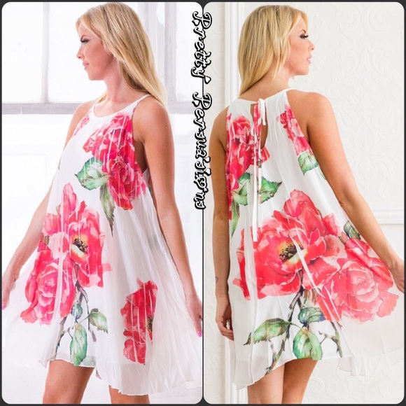 SOLD OUT NWT Vintage Floral Print Swing Dress - Picture 3 of 4