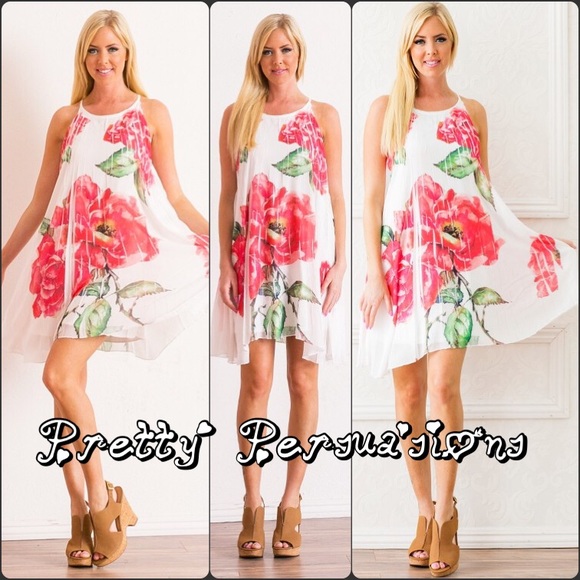 SOLD OUT NWT Vintage Floral Print Swing Dress - Picture 4 of 4