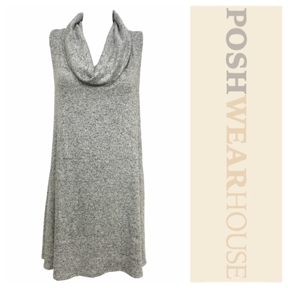 Dresses & Skirts - Gray Sleeveless Cowl Neckline Dress