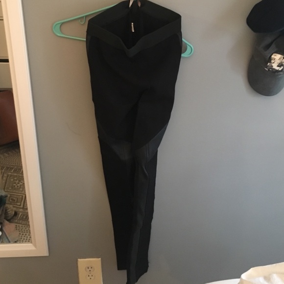 BCBG faux leather leggings. Worn once!
