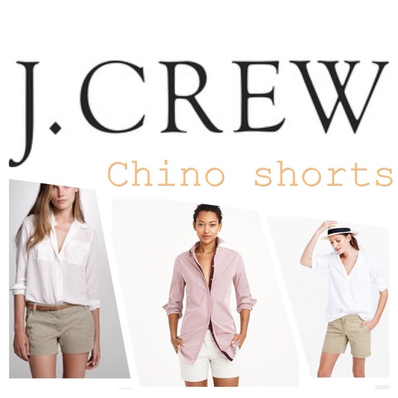 J. Crew Khaki Chino Shorts-9" Inseam