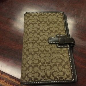 Leather Coach planner