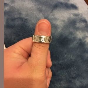 James Avery faith hope and love ring size 9