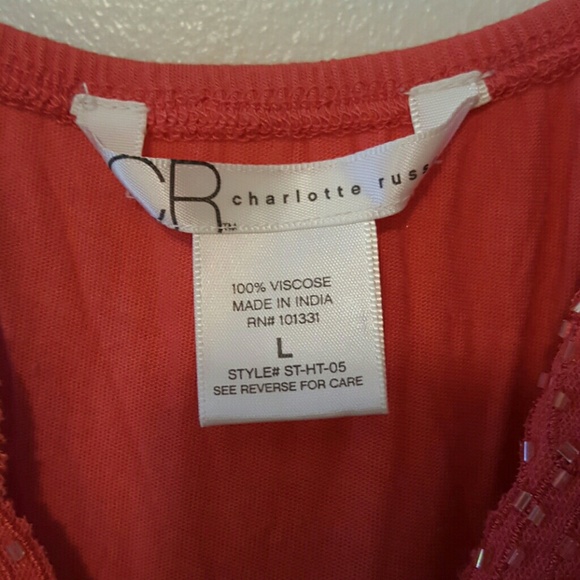 Beautiful tank top with sparkling beads. - Picture 4 of 4