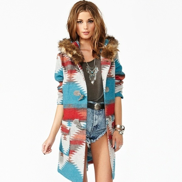 Bb Dakota boho blanket coat