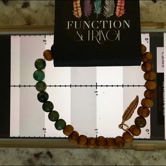 SALE // Yin Yang Natural Stone Wood Bracelets - Picture 4 of 4