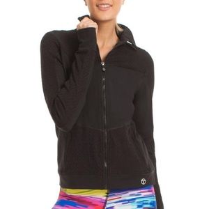 Trina Turk Black recreation zip up