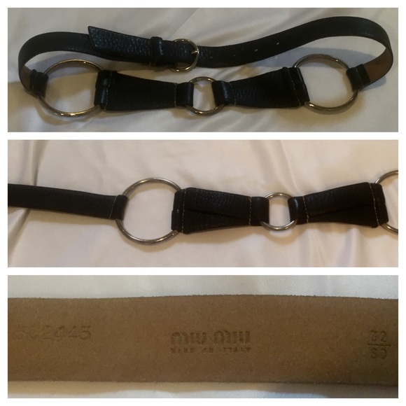 MIU MIU BLACK/SILVER BELT NEVER WORN main image 4